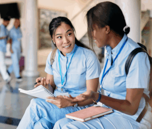 Nurses talking