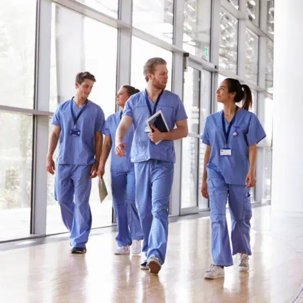 Doctors walking