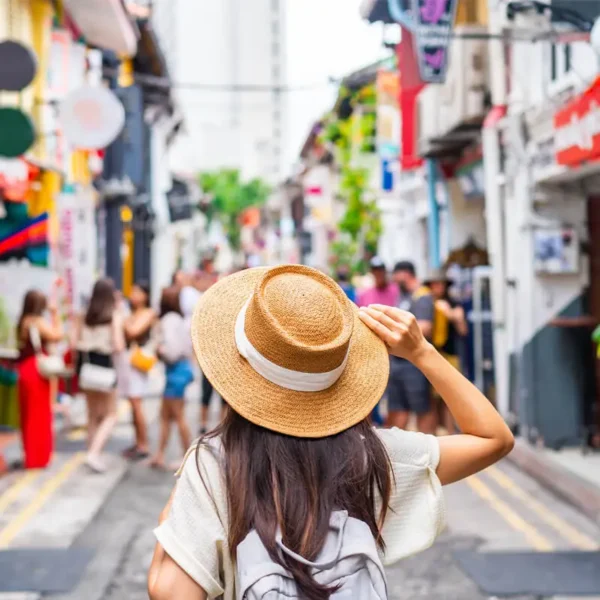 Tourist traveling